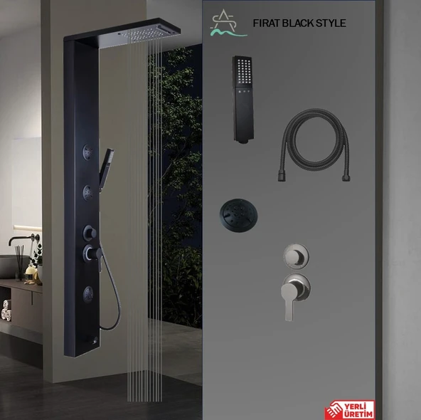 Sam Fırat Black Style Duş Paneli MS-03FBS.(satış) - Resim 2