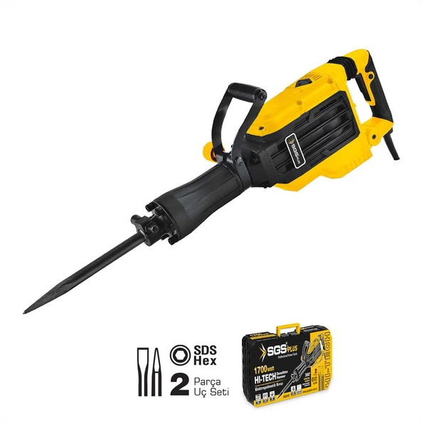 SGS5187 - ELEKTROPNOMATİK KIRICI SDS HEX 1700 WATT 60 JOULES 16 KG ürün görseli 1