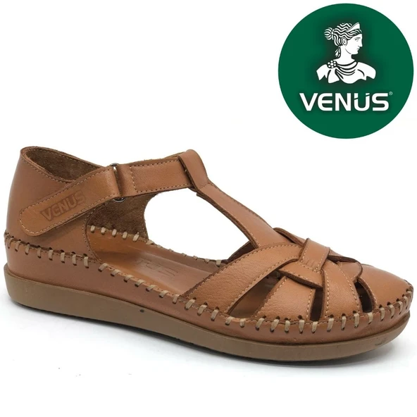Venüs Mimosa Hakiki Deri Comfort Ortopedik Kadın Sandalet ürün görseli 1