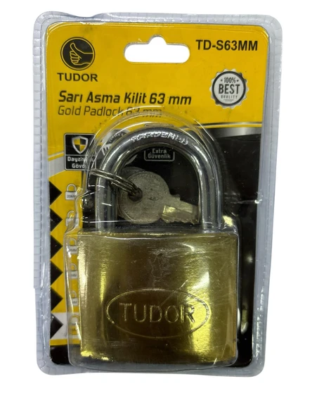 Ennalbur Tudor 63 mm Sarı Asma Kilit ürün görseli 1