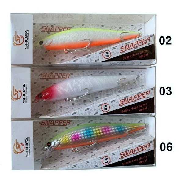 Shufa Snapper 11cm 14gr Sinking Maket Yem ürün görseli 1
