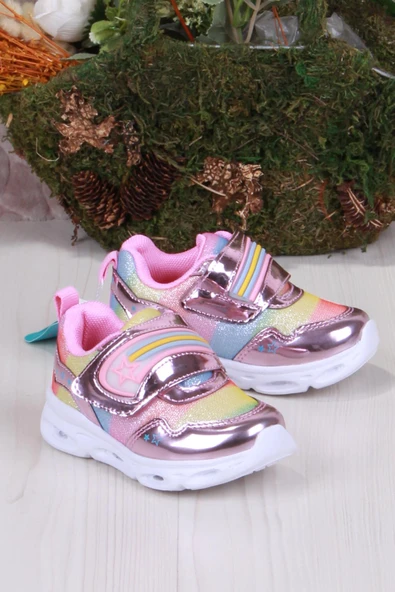 Vicco 346.B23Y.181 Pembe Kita Işıklı Kız Çocuk Ayakkabı ürün görseli 1