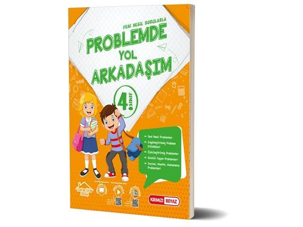 Kırmızı Beyaz Yayınları 4. Sınıf Yeni Nesil Problemde Yol Arkadaşım ürün görseli 1