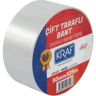 KRAF CIFT TARAFLI BANT 50MMX25M 2550G ürün görseli 1