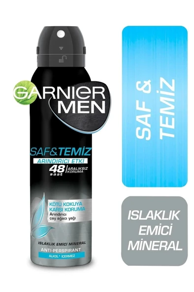 Garnier Men Saf Ve Temiz Aerosol 3600542342094 ürün görseli 1