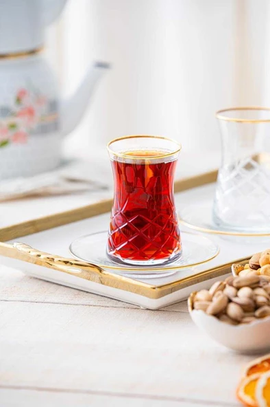 Acar Roland Gold 12 Parça Çay Seti HMS-06750 ürün görseli 1
