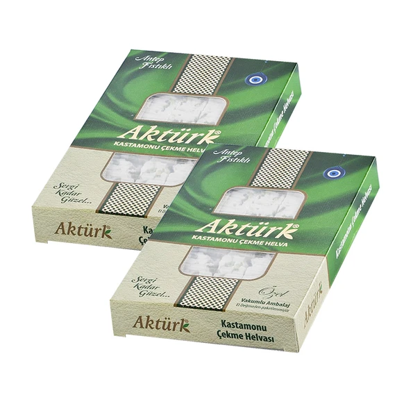 Aktürk Kastamonu Çekme Helva Antep Fıstıklı 250 gr x 2 Adet ürün görseli 1