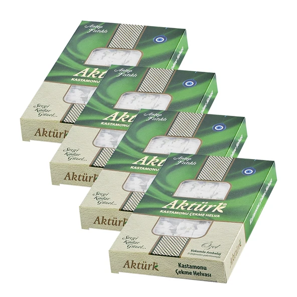 Aktürk Kastamonu Çekme Helva Antep Fıstıklı 250 gr x 4 Adet ürün görseli 1