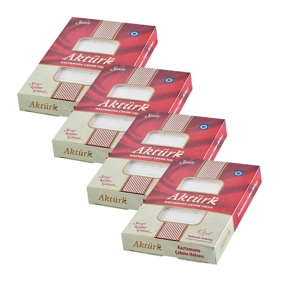 Aktürk Kastamonu Çekme Helva Sade 250 gr x 4 Adet ürün görseli 1