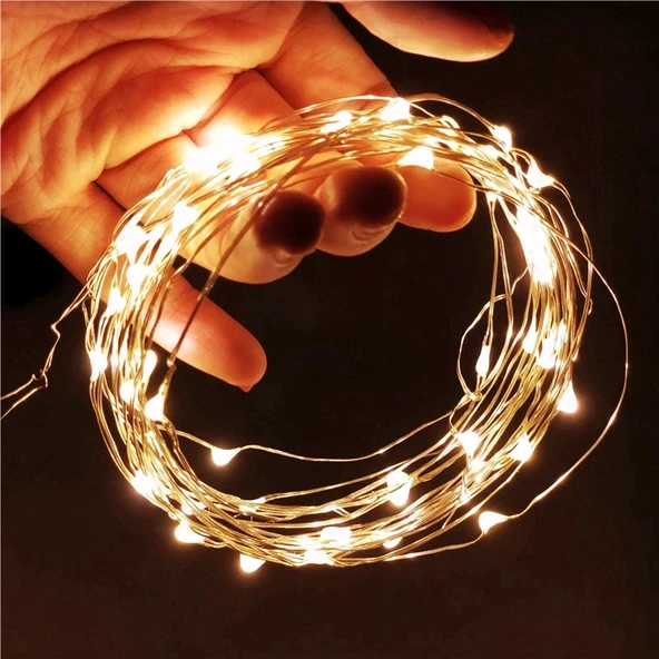 5 METRE GÜN IŞIĞI PİLLİ LED IŞIK GÜN IŞIĞI LED IŞIK YILBAŞI AĞACI IŞIĞI NOEL IŞIĞI WARM LİGHT CHRİSTMAS LED PARLAK PERİ LED IŞIK ürün görseli 1