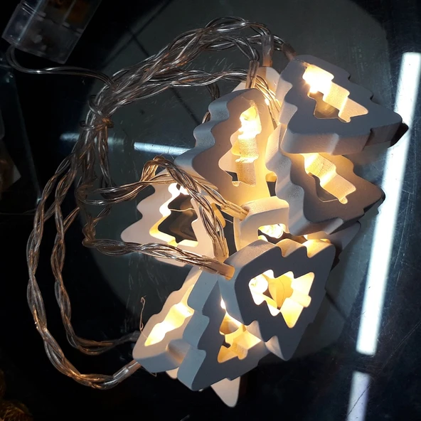 2 METRE AHŞAP YILBAŞI AĞACI PİLLİ LED IŞIK GÜN IŞIĞI PİLLİ LED IŞIK YILBAŞI AĞACI IŞIĞI NOEL IŞIĞI YILBAŞI IŞIKLARI  YILBAŞI SÜSLERİ IŞIĞI ürün görseli 1