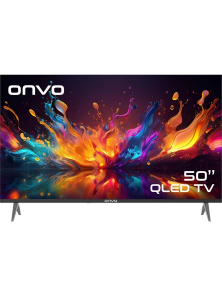Onvo 50OVF9001UQ 4K Ultra HD 50" 127 Ekran Uydu Alıcılı Google Smart QLED TV ürün görseli 1