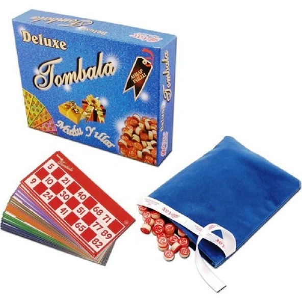 VIP KALİTE DELUXE TOMBALA YILBAŞI OYUNLARI AHŞAP PULLU TOMBALA BÜYÜK BOY OYUN KARTLARI AİLE OYUNLARI ürün görseli 1