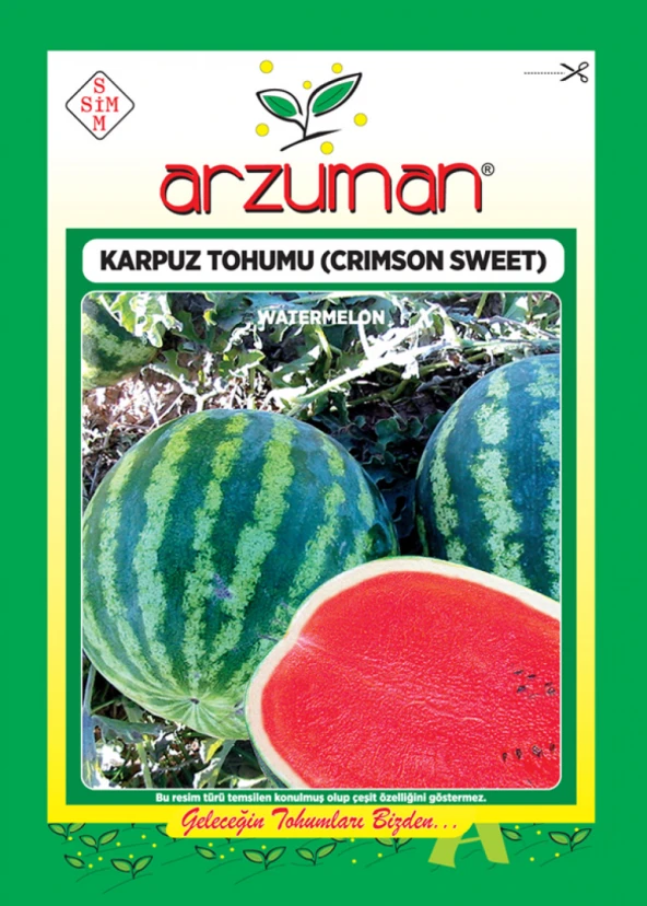 CRİMSON SWEET KARPUZ TOHUMU 10 GR ORT 100 AD TOHUM ürün görseli 1