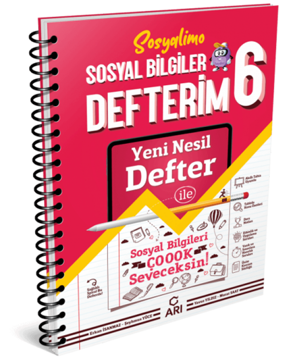 Arı 6.sınıf Sosyalimo Sosyal Bilgiler Defterim ürün görseli 1
