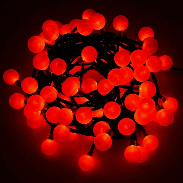 KIRMIZI TOP LED IŞIK KIRMIZI IŞIK KIRMIZI TOP IŞIK RED LİGHT LED SEVGİLİLER GÜNÜNE ÖZEL DEKOR LED IŞIK ürün görseli 1