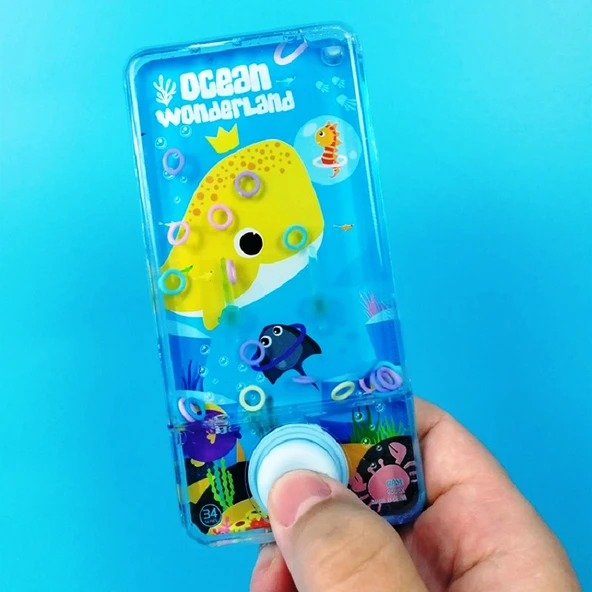 YELLOW OKYANUS DÜNYASI SULU HALKA OYUNU TRANSPARENT WATER RİNG GAME WATER RİNG OCEAN WORLD FOR KİDS ürün görseli 1