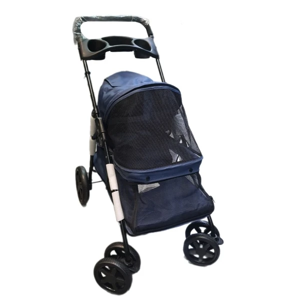 Tommy Evcil Hayvan Arabası 74,5x46,5x97,5cm Lacivert Max 15 Kg ürün görseli 1