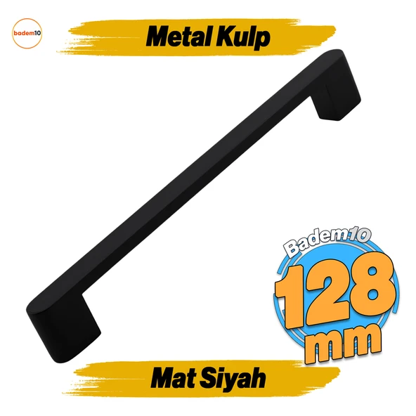 Uhud Kulp 160 mm Siyah Metal Mutfak Mobilya Çekmece Mutfak Dolap Dolabı Kulpları Kapak Kulbu 16 cm ürün görseli 1