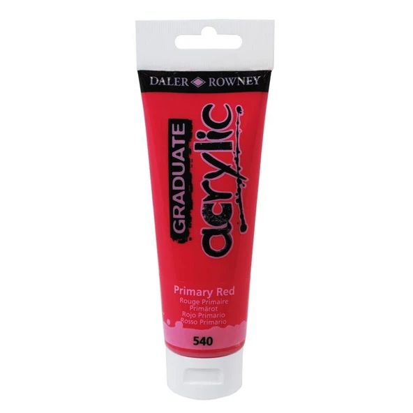 Daler Rowney Graduate Akrilik Boya 120 ml Primary Red 540 ürün görseli 1