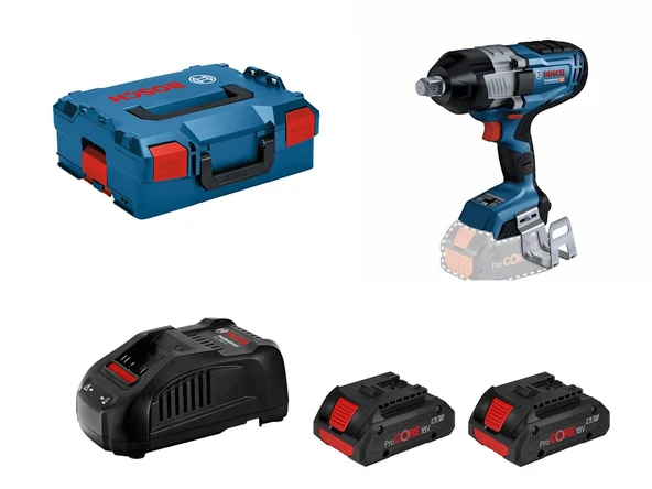 Bosch GDS 18v-1600 HC 2x4.0Ah Procore Çift Akülü Somun Sıkma ürün görseli 1