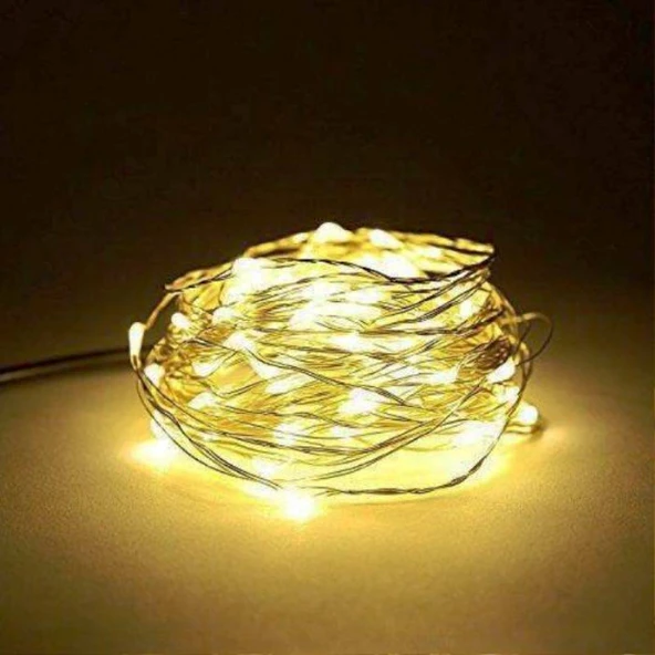 GÜN IŞIĞI PİLLİ IŞIK 10 METRE PİLLİ GÜN IŞIĞI LED IŞIK NOEL IŞIĞI YILBAŞI IŞIĞI YILBAŞI AĞACI IŞIĞI ürün görseli 1