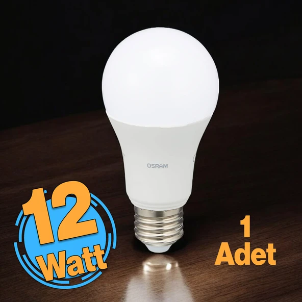 Tasarruflu Ampul 12 W Led Lamba Beyaz E27 Duy 1150 Lümen Uzun Ömürlü  220 Volt Elektrik 1 Adet ürün görseli 1