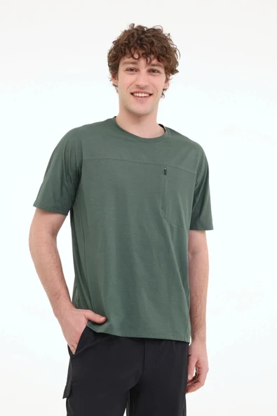 Lumberjack ML KEYS 11YMMT22037 5FX Yeşil Erkek Kısa Kol T-Shirt 101948218 ürün görseli 1