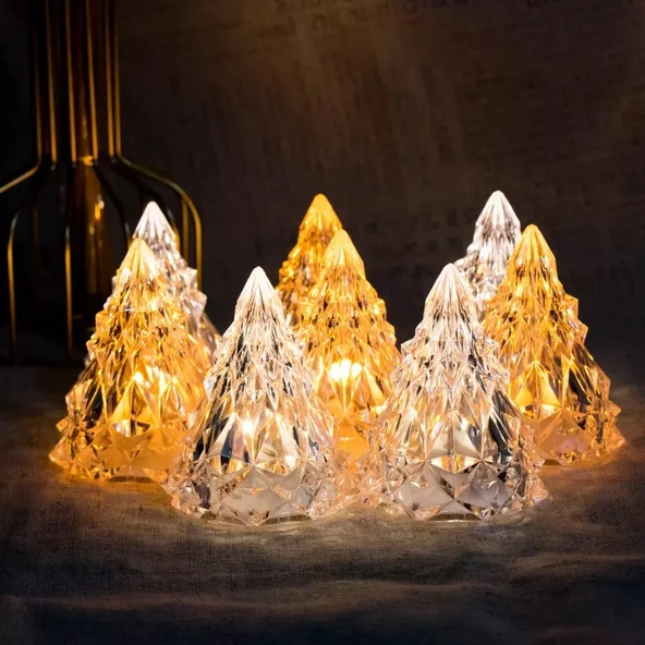 VIP GÜN IŞIĞI LED IŞIKLI ÇAM AĞACI MİNİ ÇAM AĞACI IŞIKLI YILBAŞI AĞACI WARM LİGHT LED NOEL TREE ürün görseli 1