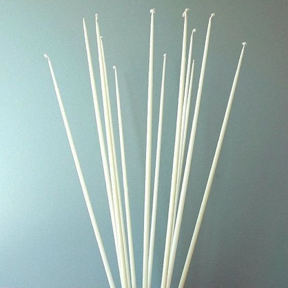 VIP 35 CM 8 PCS CHURCH WHİTE CANDLES BEYAZ ARINMA MUMU 8 ADET BEYAZ İNCE MUM BEYAZ KİLİSE MUMU ürün görseli 1
