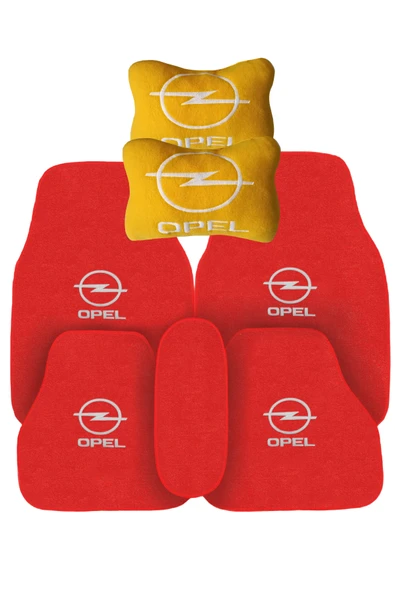 Opel Nakışlı Kırmızı Araç Oto Halı Paspas ürün görseli 1