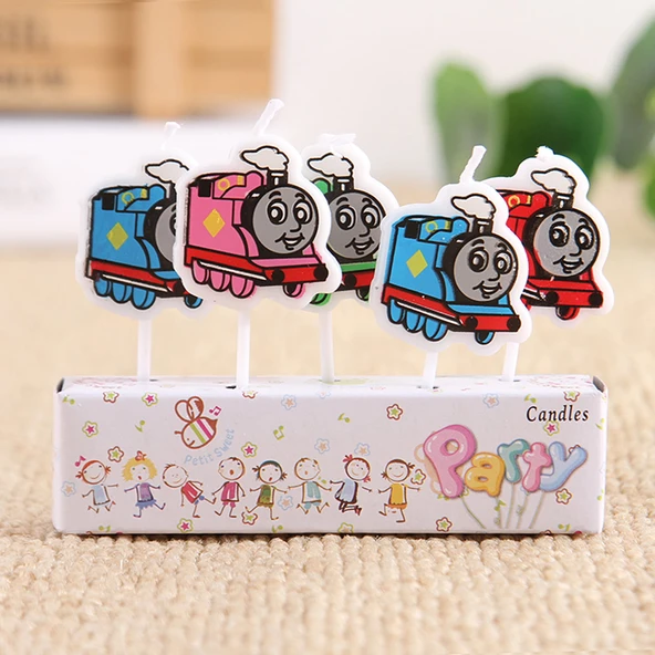VIP THOMAS BIRTHDAY CANDLE THOMAS PASTA MUMU 5 ADET THOMAS DOĞUM GÜNÜ MUMU THOMAS DOĞUM GÜNÜ MUMLARI ürün görseli 1
