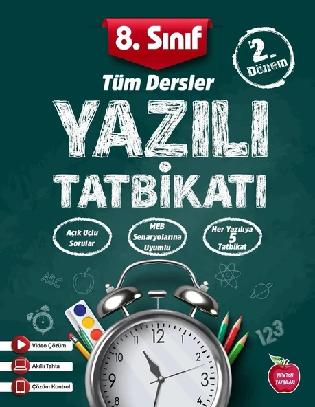 Newton Yayınları 8.Sınıf Yazılı Tatbikatı 2.Dönem Tüm Dersler ürün görseli 1