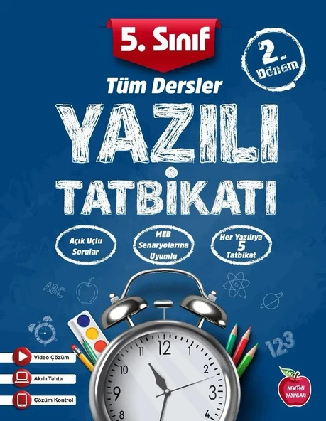 Newton Yayınları 5.Sınıf Yazılı Tatbikatı 2.Dönem Tüm Dersler ürün görseli 1