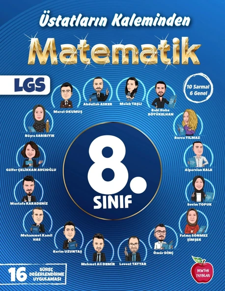 Newton 8.Sınıf Matematik Üstatların Kaleminden Yıllık 16 Süreç Değerlendirme Deneme ürün görseli 1