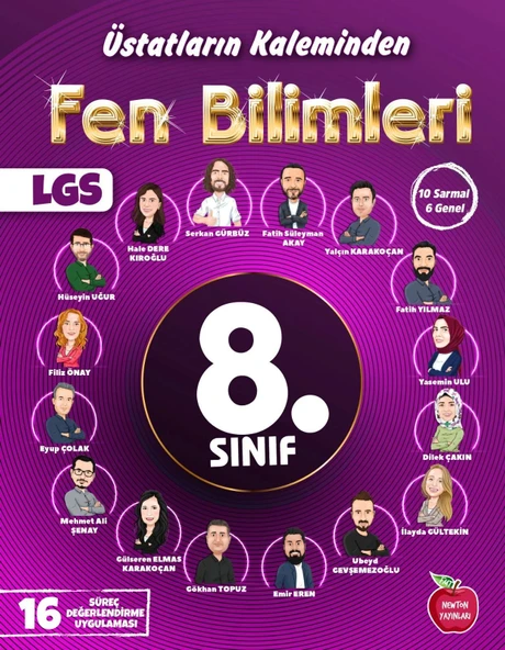 Newton 8.Sınıf Fen Bilimleri Üstatların Kaleminden Yıllık 16 Deneme ürün görseli 1