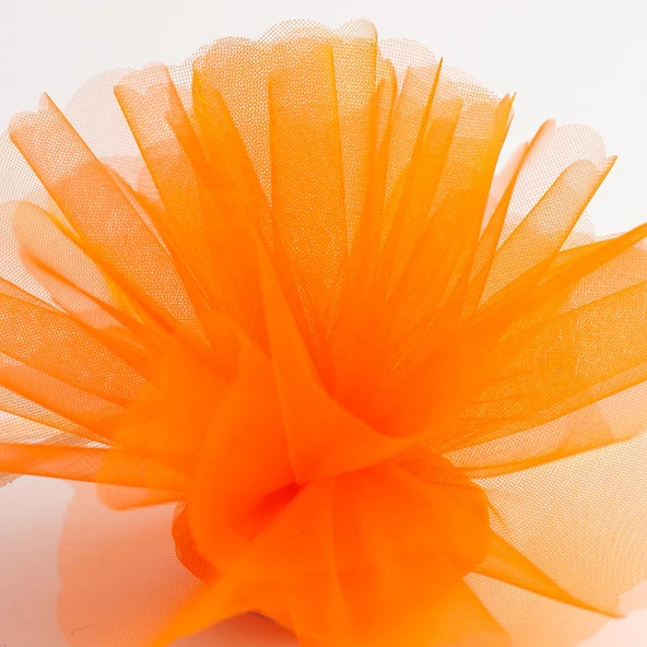 27 METREX70 CM TURUNCU SÜSLEME TÜLÜ TURUNCU TÜL ARABA ÇİÇEK DÜĞÜN DEKOR TÜL ORANGE DECORATION TULLE ürün görseli 1