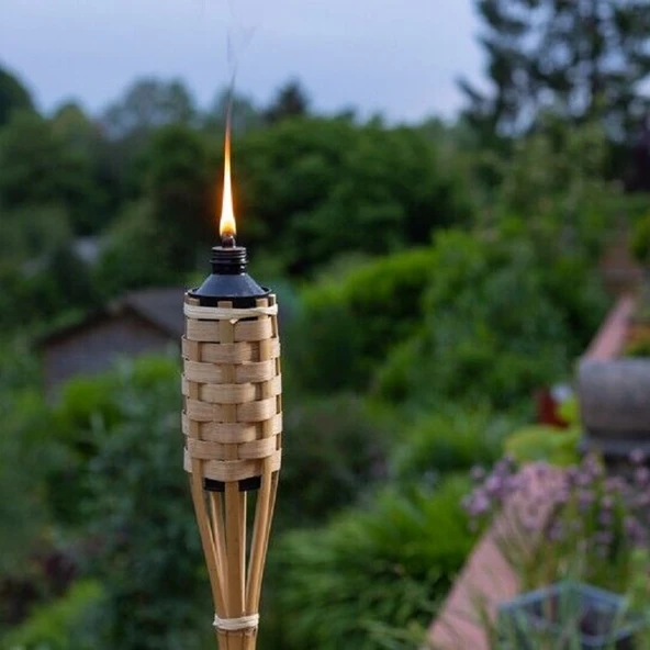 3 PCS 90 CM BAMBOO TORCH 3 ADET 90 CM BAMBU MEŞALE BAHÇE AYDINLATMA IŞIĞI KIR DÜĞÜNÜ KORTEJ IŞIKLARI ürün görseli 1