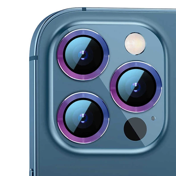 iPhone 13 Pro Max CL-07 Kamera Lens Koruyucu - Resim 12