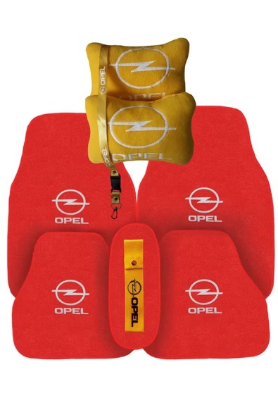 Opel Nakışlı Kırmızı Oto Halı Paspas ürün görseli 1