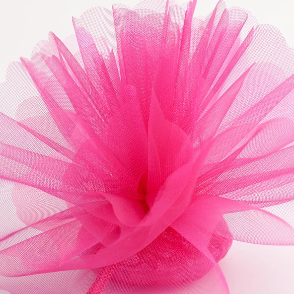27 METREX70 CM KOYU PEMBE SÜSLEME TÜLÜ KOYU PEMBE TÜL ARABA DÜĞÜN DEKOR TÜL PİNK DECORATION TULLE ürün görseli 1