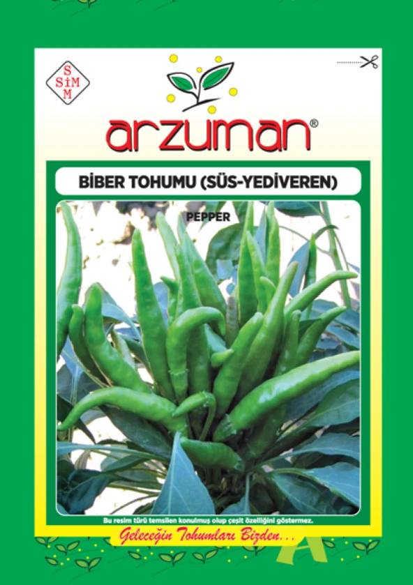 SÜS YEDİVEREN YUKARIBAKAN BİBER TOHUMU 5 GR ORT 600 AD TOHUM ürün görseli 1