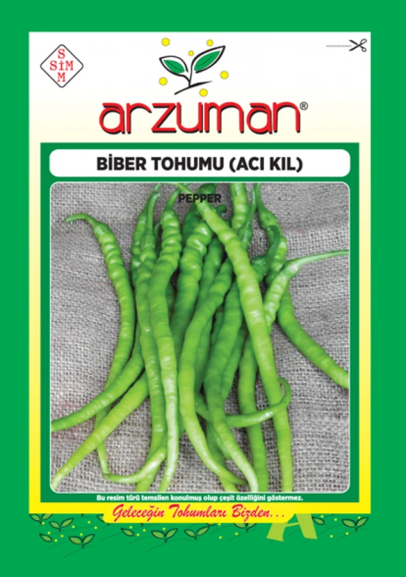 ACI KIL BİBER TOHUM 10 GR ORT 1200 AD TOHUM ürün görseli 1