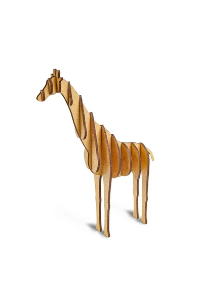 MAKET 3D AHŞAP MAKET ZÜRAFA AHŞAP BOYAMA MAKETİ NATUREL AHŞAP BOYAMA ZÜRAFA EĞİTİCİ OYUNCAK BOYAMA ürün görseli 1