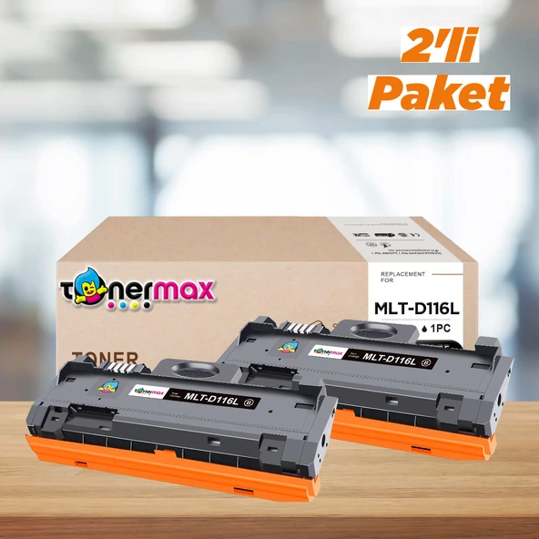 Samsung MLT-D116L Muadil Toner 2'li Avantaj Paket/ M2625 / M2626 / M2826 / M2876 / M2675 / M2825 / M2826 ürün görseli 1