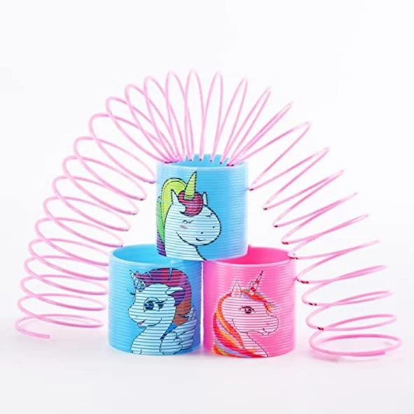 4 ADET STRES YAYI UNICORN STRES OYUNCAKLARI AKORDİYON YAY STRES OYUNLARI EĞİTİCİ OYUNCAK YAY ürün görseli 1
