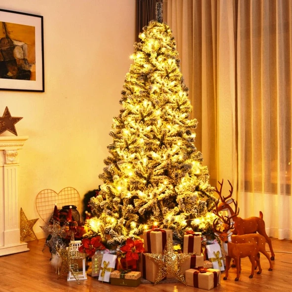 18 METRE YILBAŞI AĞACI IŞIĞI 200 LEDLİ 18 METRE GÜN IŞIĞI LED IŞIK MODLU 220 VOLT FİŞLİ NOEL IŞIĞI ürün görseli 1