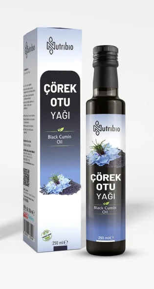 Nutribio Saf Çörekotu Yağı Soğuk Sıkım 250 ML ürün görseli 1