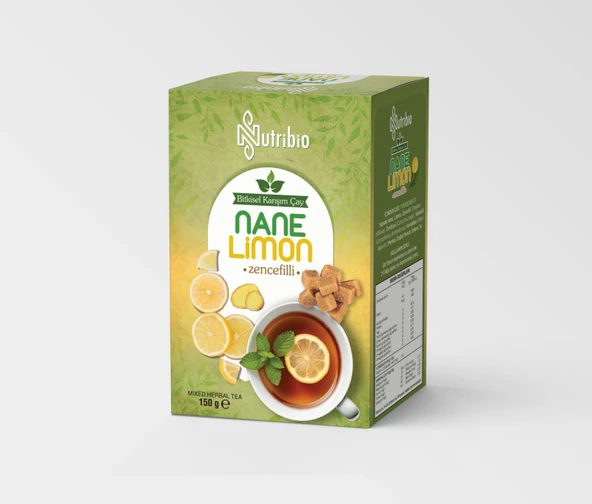 Nutribio Küp Şeklinde Nane Limon Zencefil Çayı 150 gr ürün görseli 1