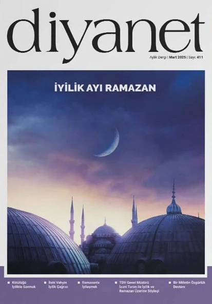 Diyanet Aylık Dergi 411. Sayı Mart 2025 ürün görseli 1